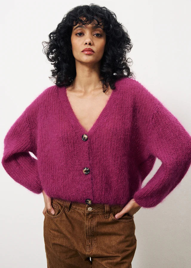 FRNCH Enorah Cardigan - Violet