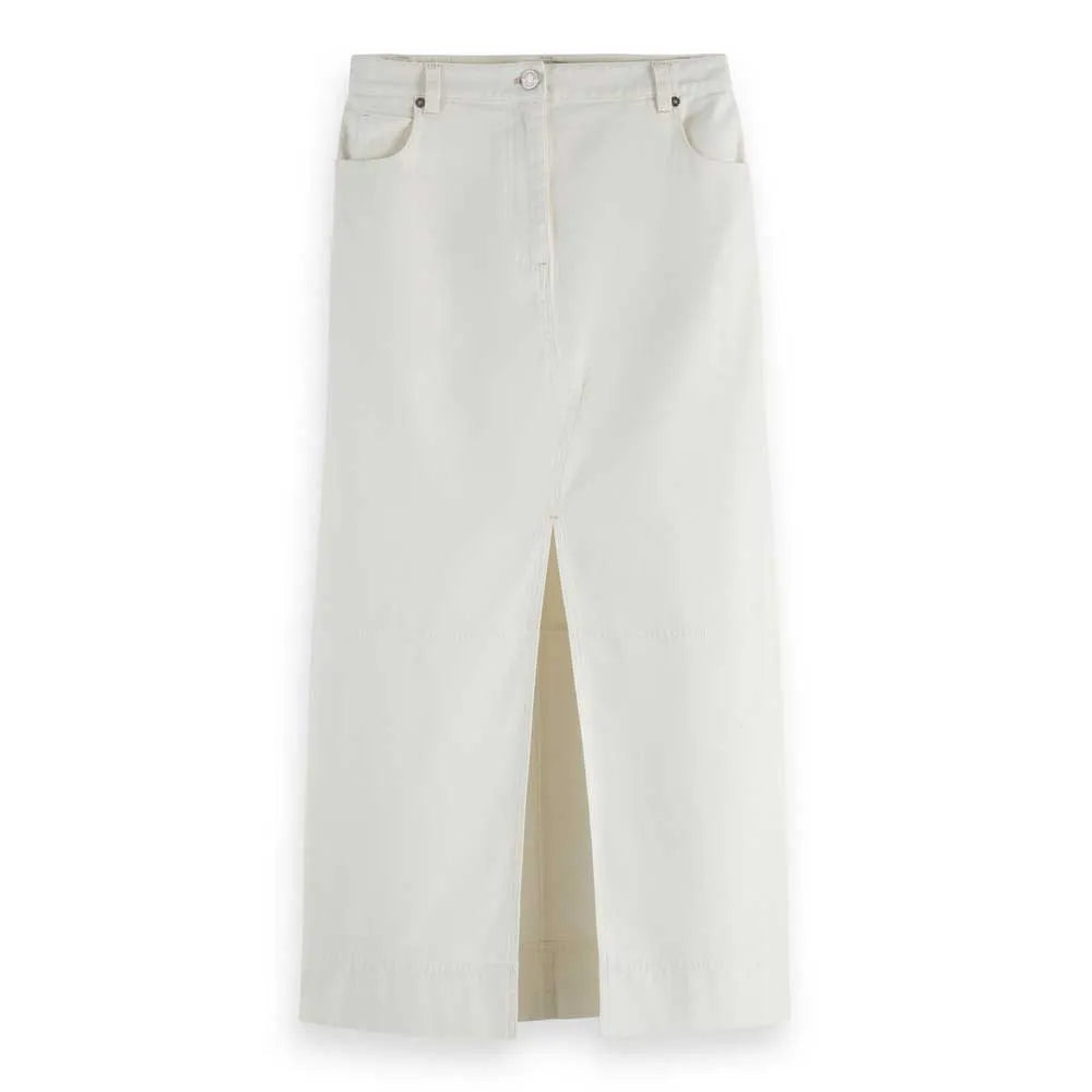 Workwear Midi Skirt - Egg Nog