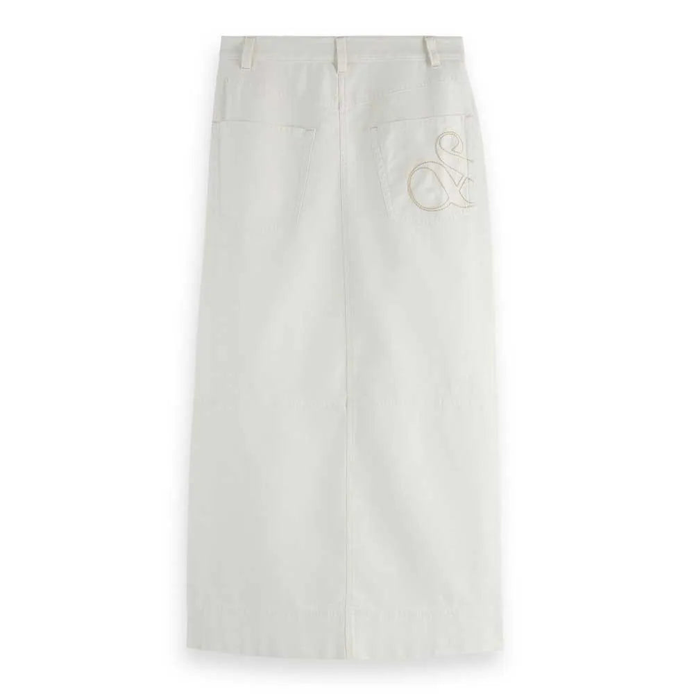 Workwear Midi Skirt - Egg Nog