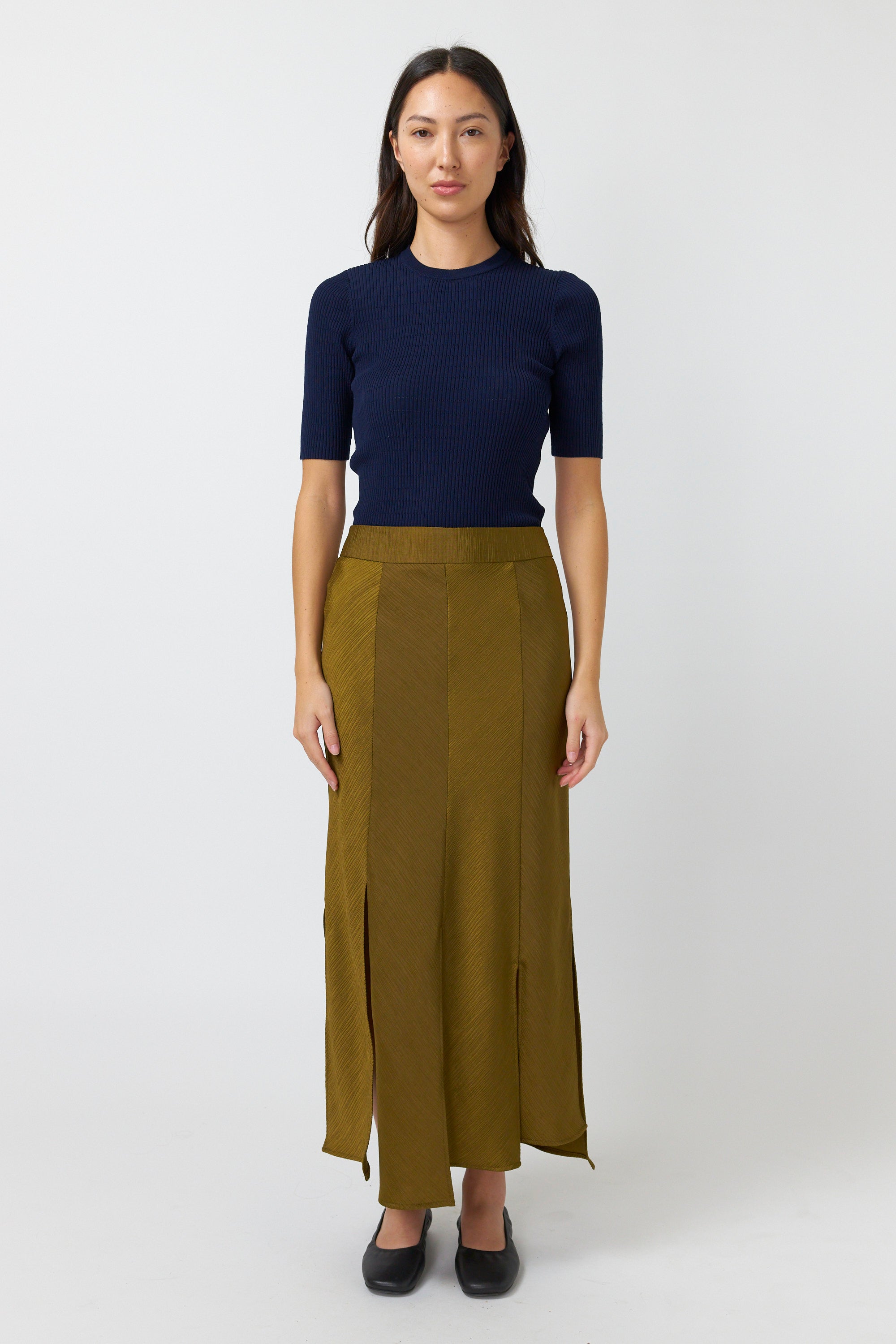 Kate Sylvester Sibylla Skirt - Old Gold