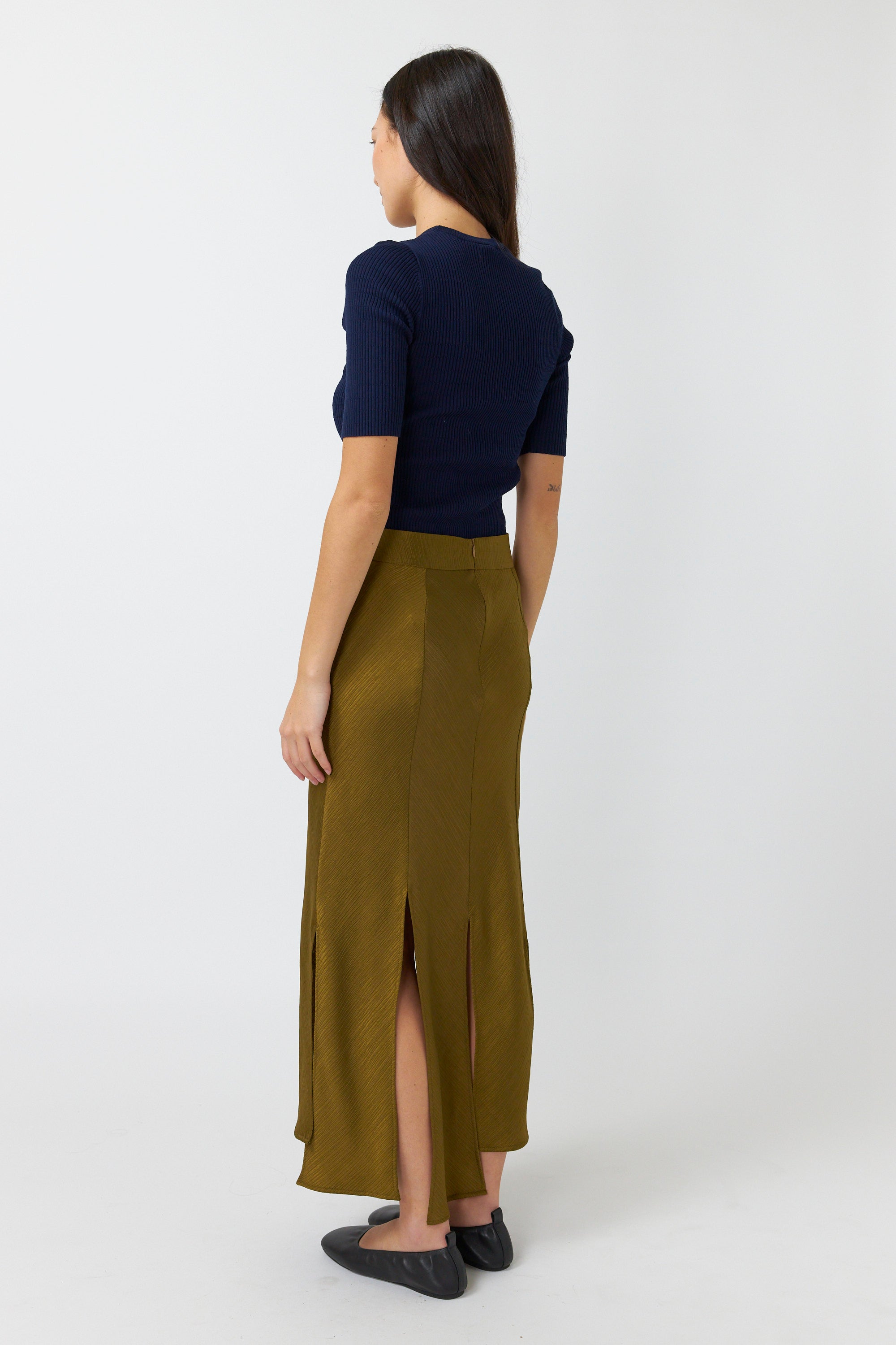 Kate Sylvester Sibylla Skirt - Old Gold