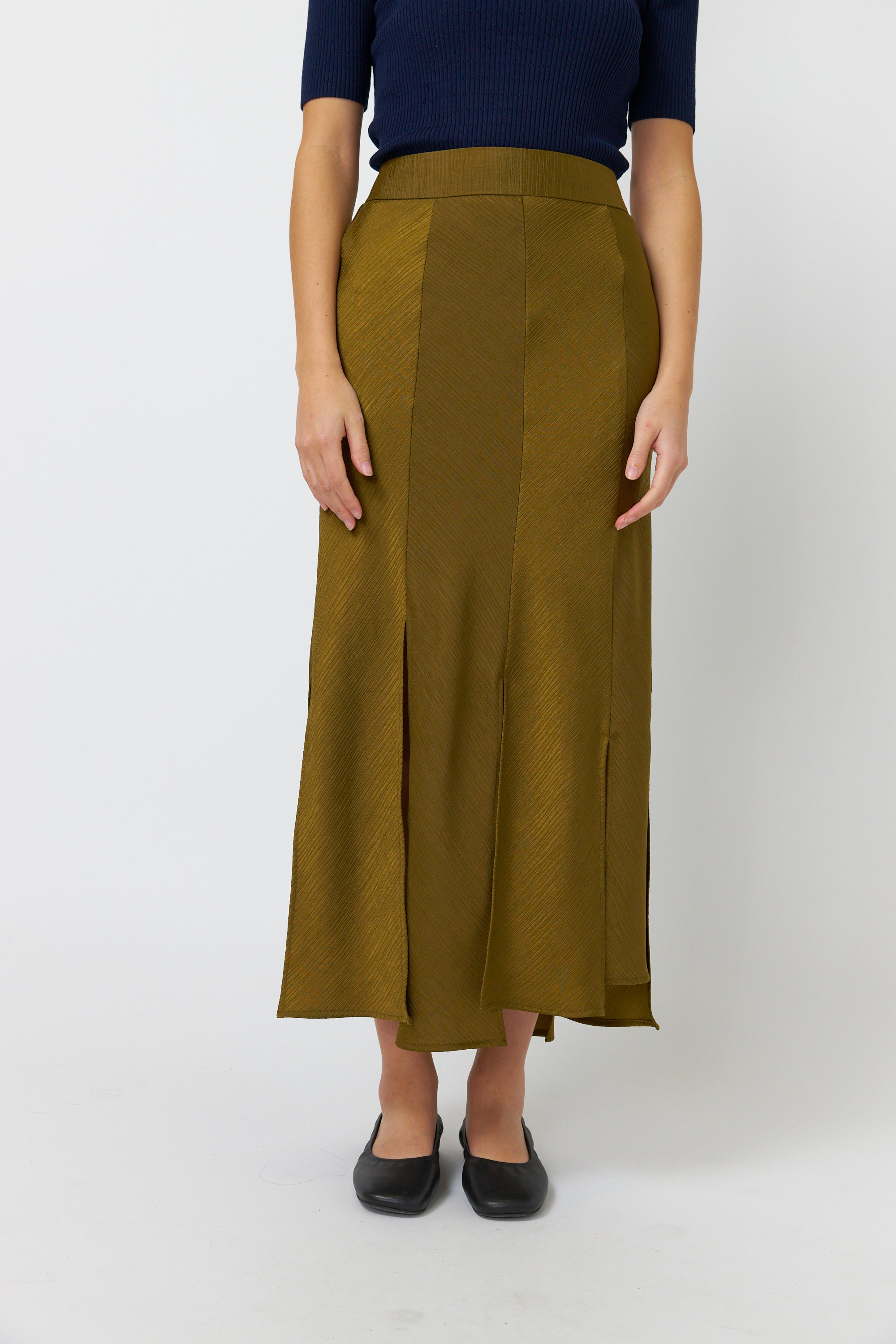 Kate Sylvester Sibylla Skirt - Old Gold