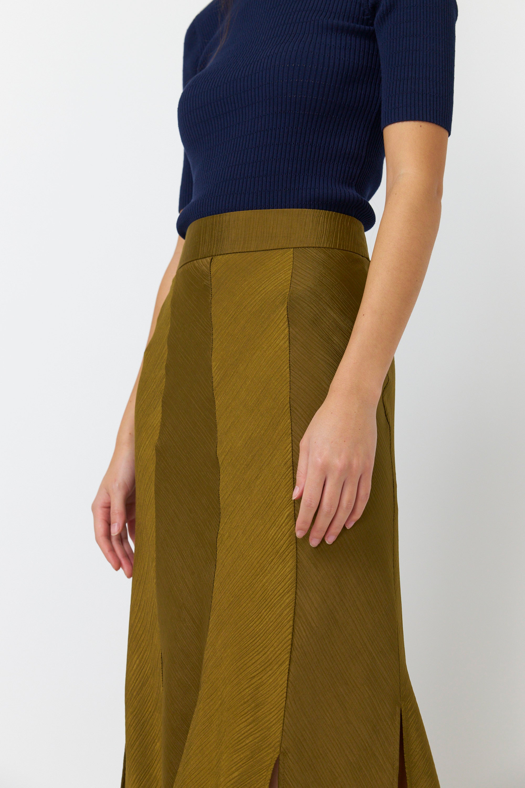 Kate Sylvester Sibylla Skirt - Old Gold