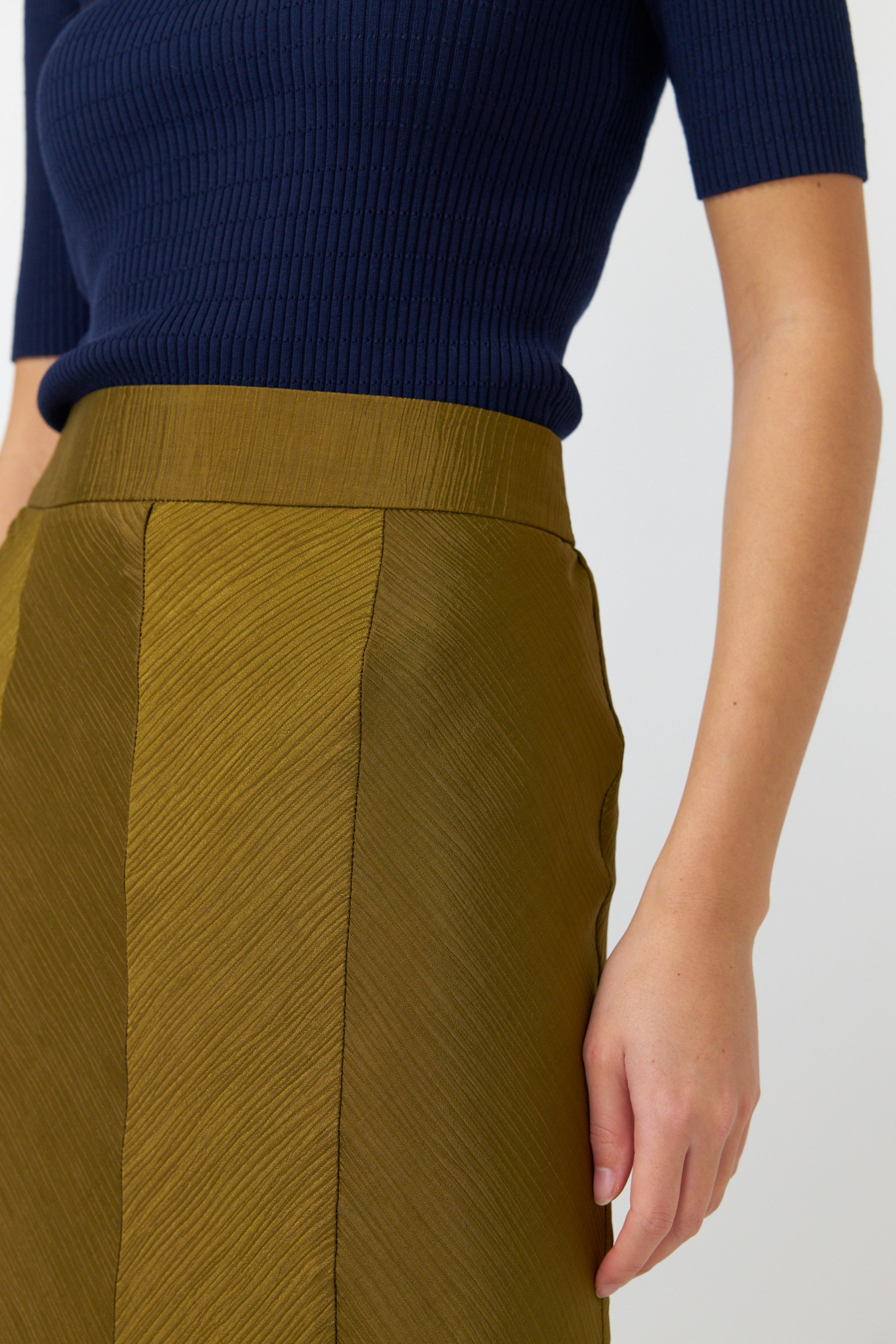 Kate Sylvester Sibylla Skirt - Old Gold