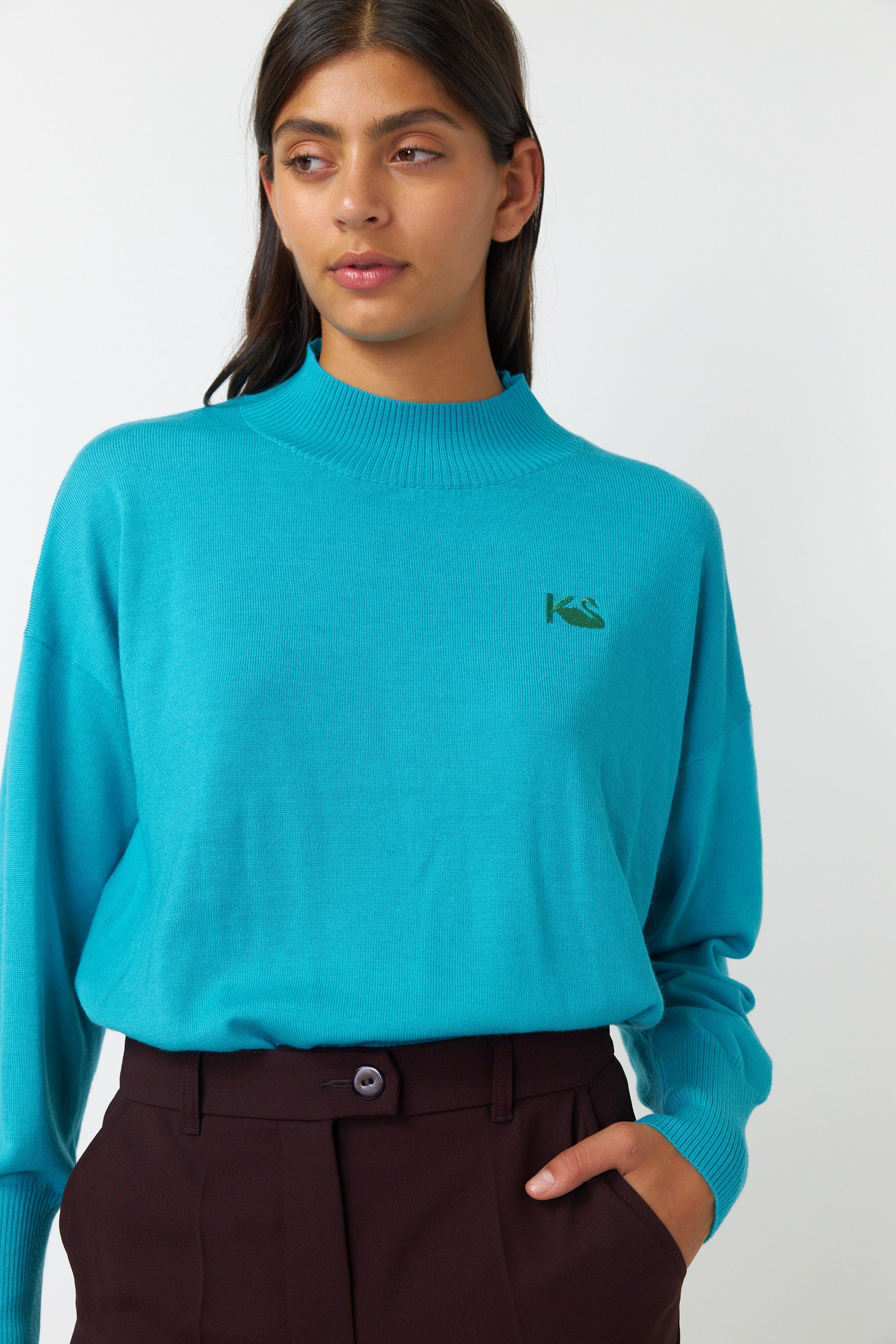 Kate Sylvester Teddy Jumper - Turquoise