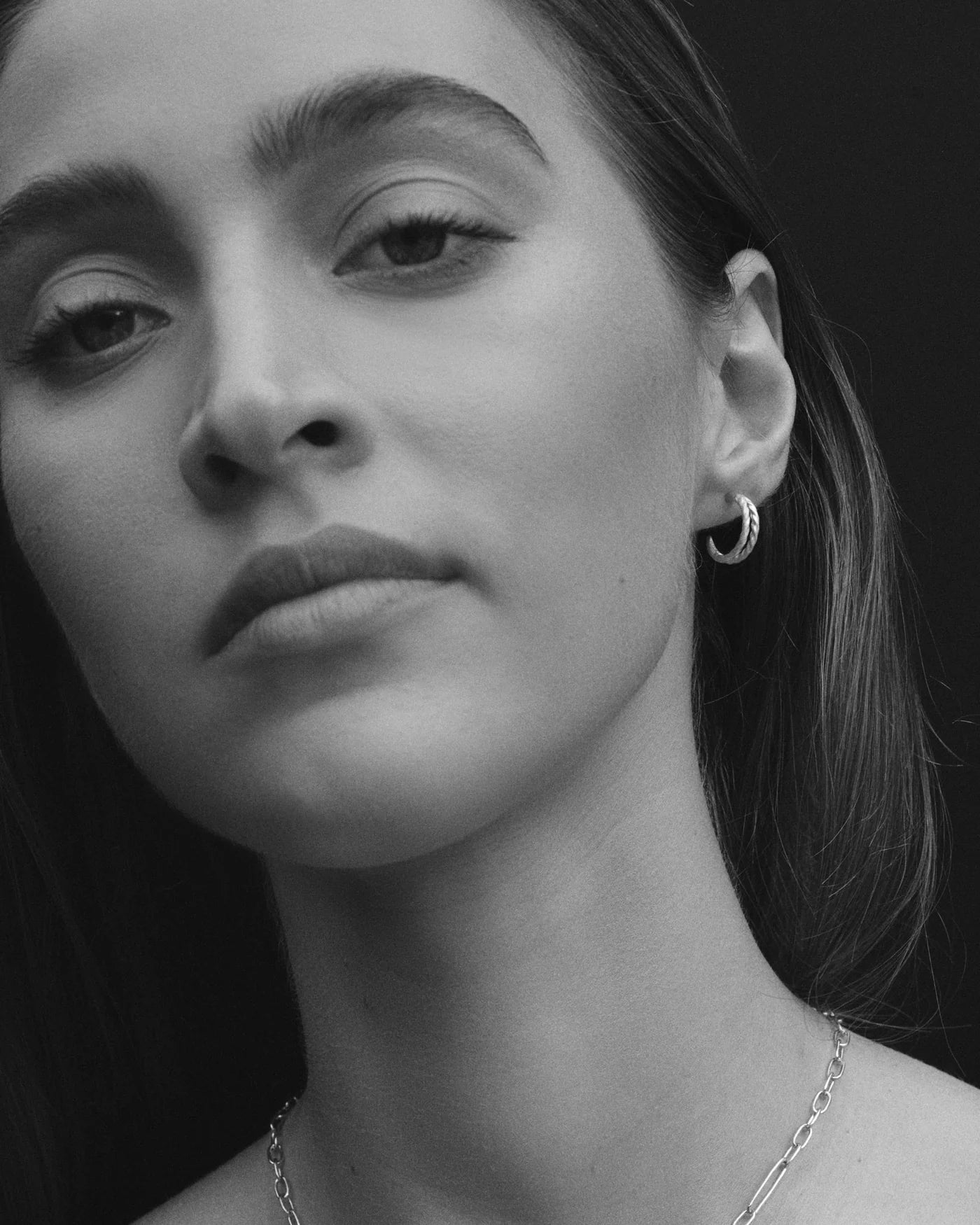 Priam Split Hoops - Sterling Silver