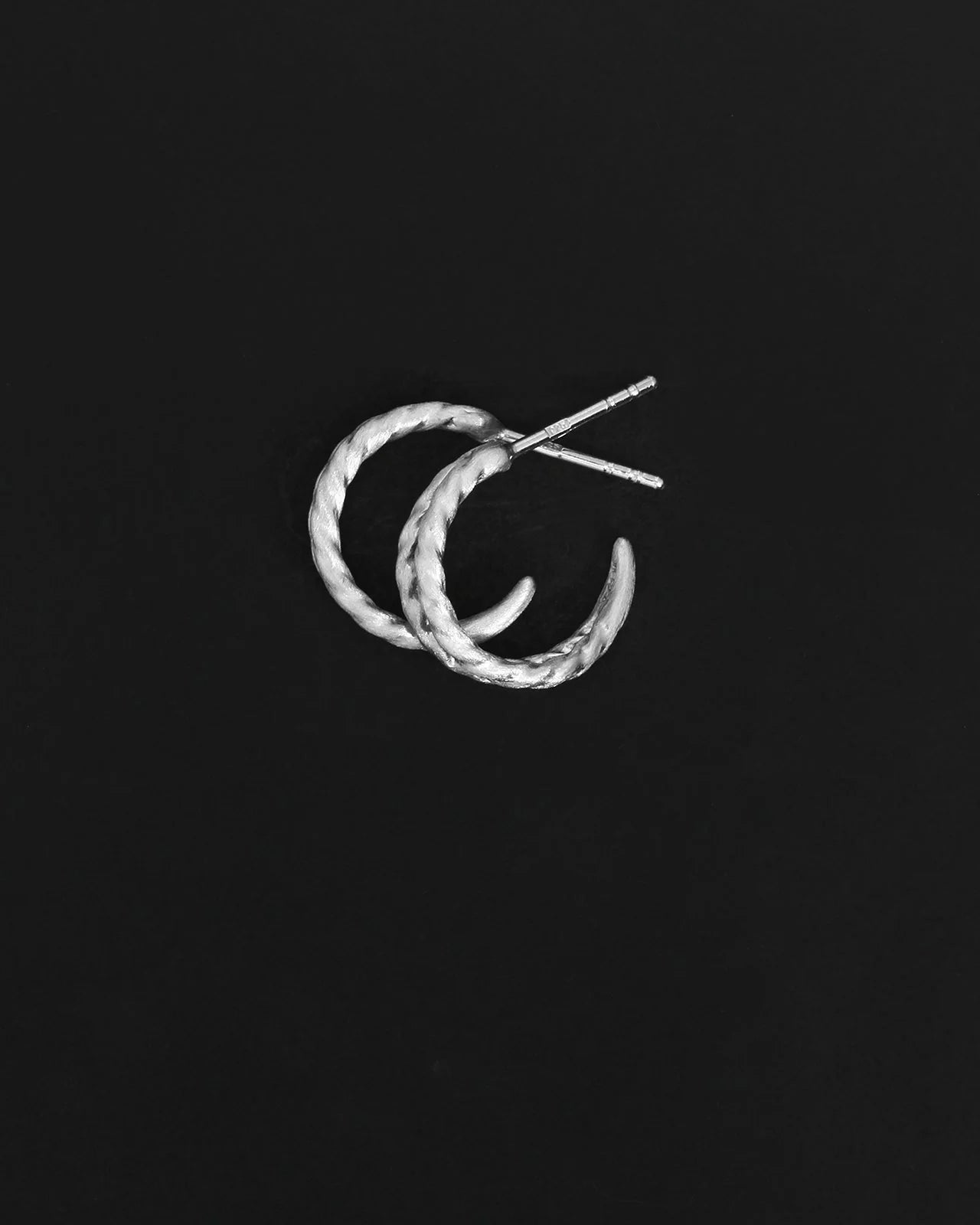 Priam Split Hoops - Sterling Silver