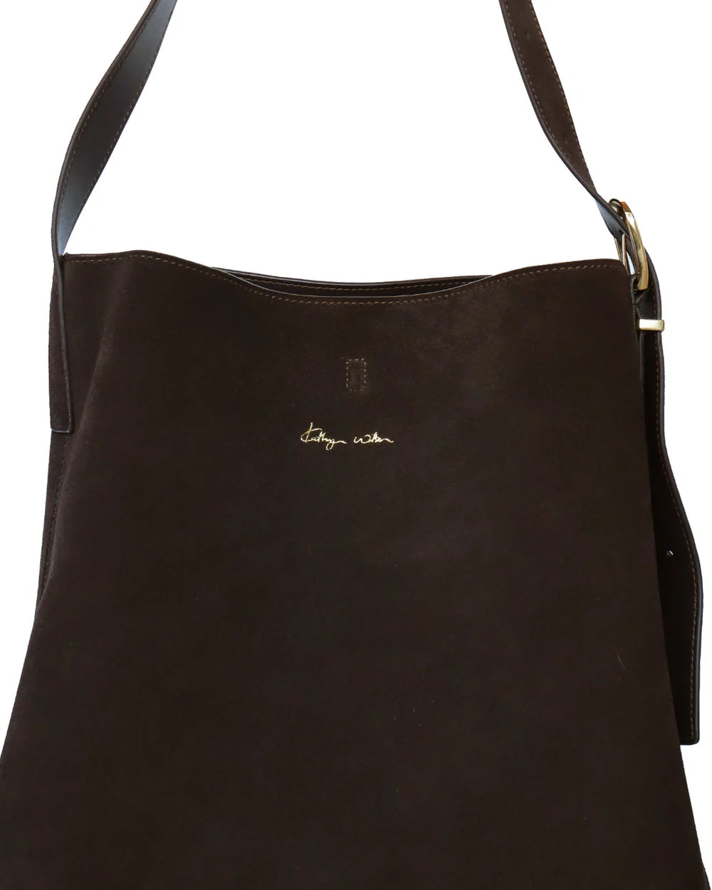 Tobi Tote - Chocolate Suede