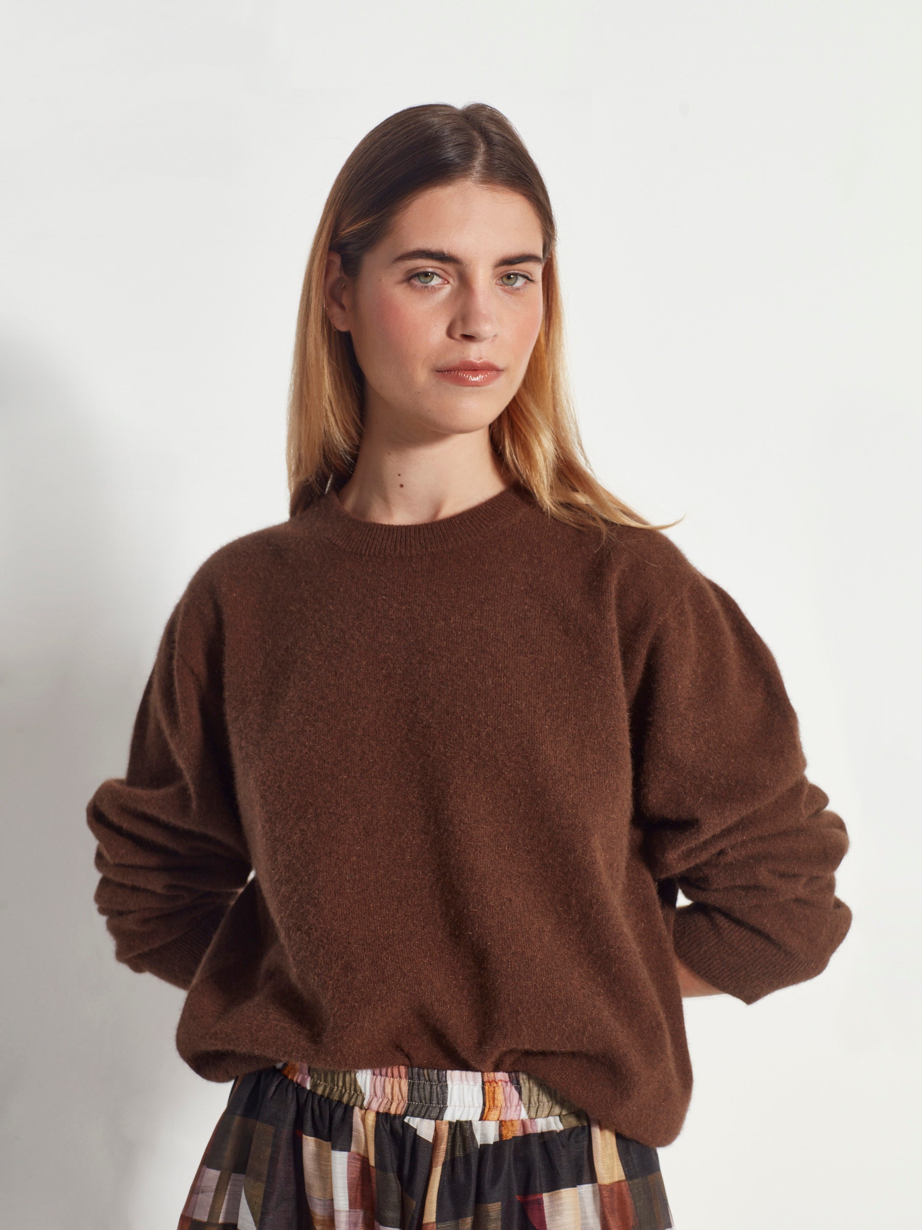 Juliette Hogan Dion Crew (Perino Knit) Russet