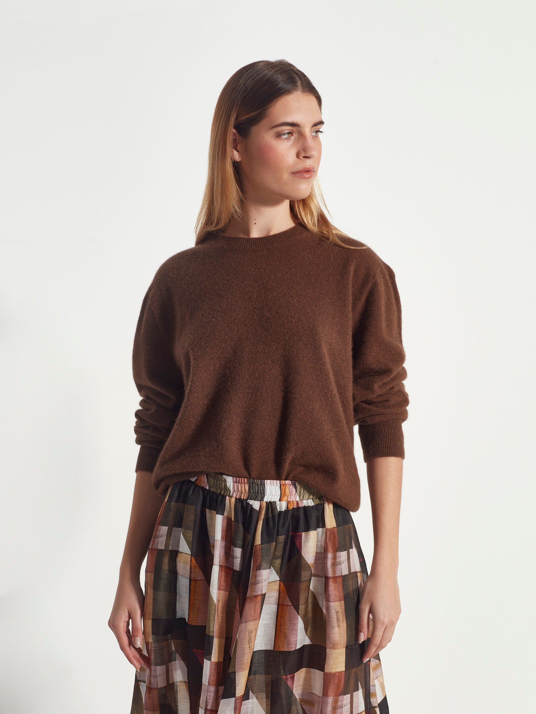 Juliette Hogan Dion Crew (Perino Knit) Russet