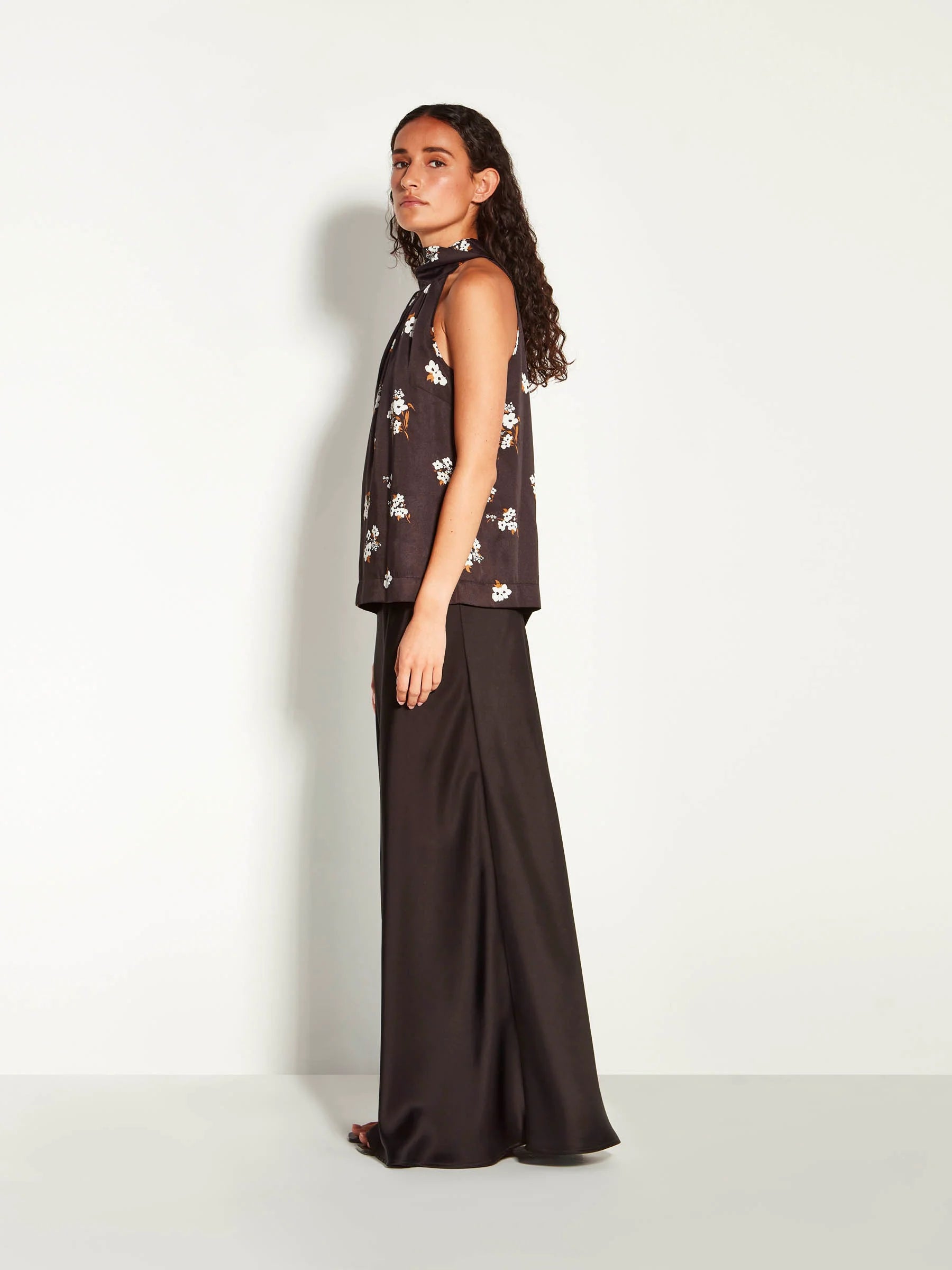 Juliette Hogan Zelda Blouse (Moonflower Twill) Golden