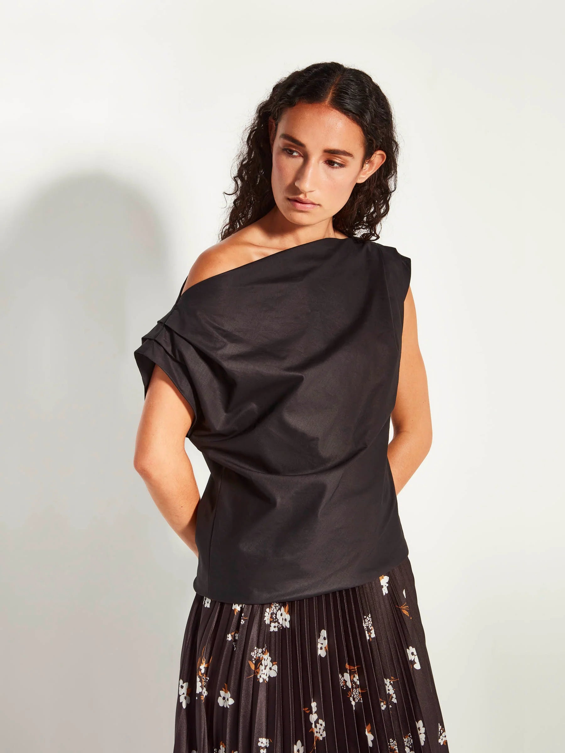 Monaco Top Resort Cotton - Black