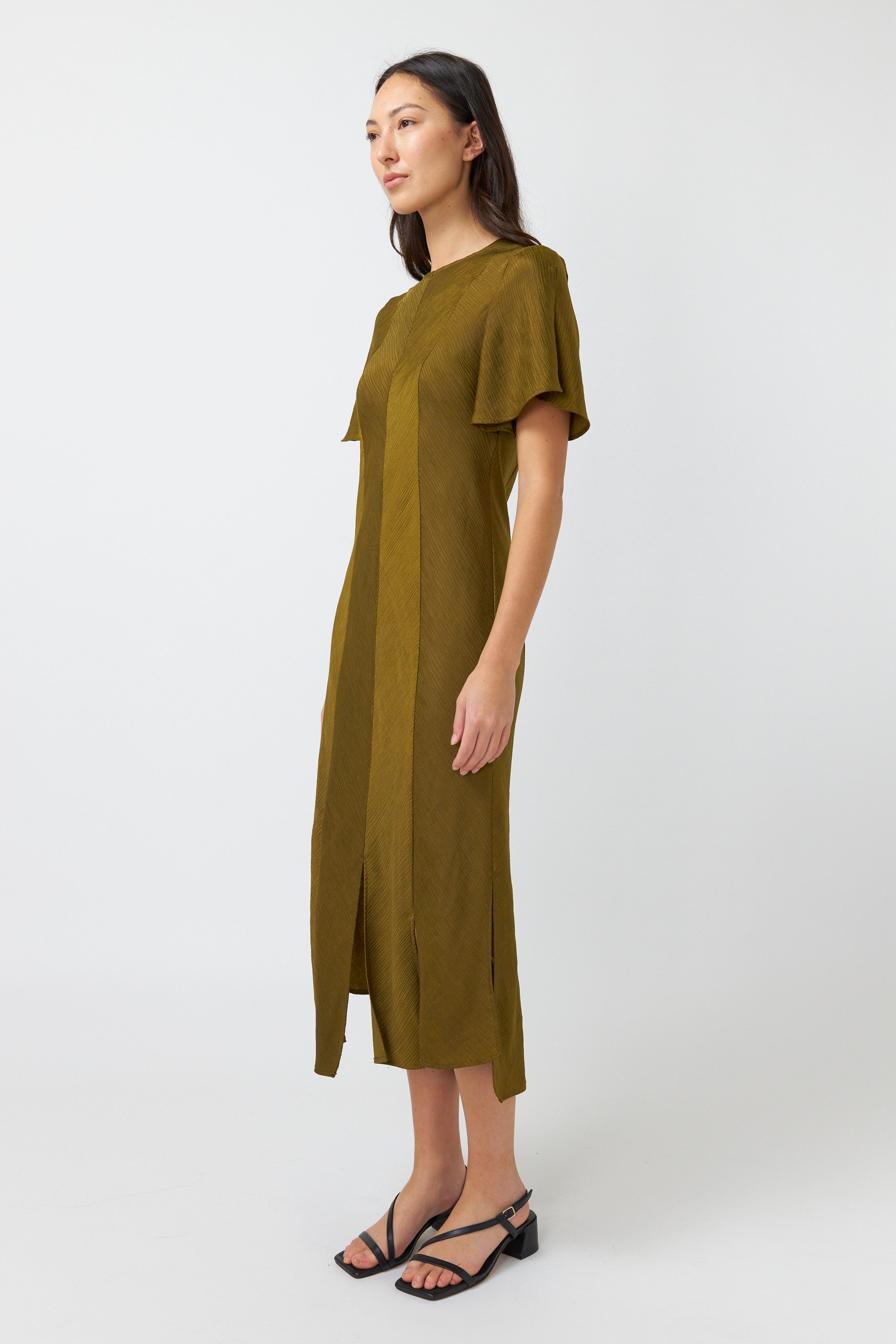 Kate Sylvester Xanthe Dress - Old Gold