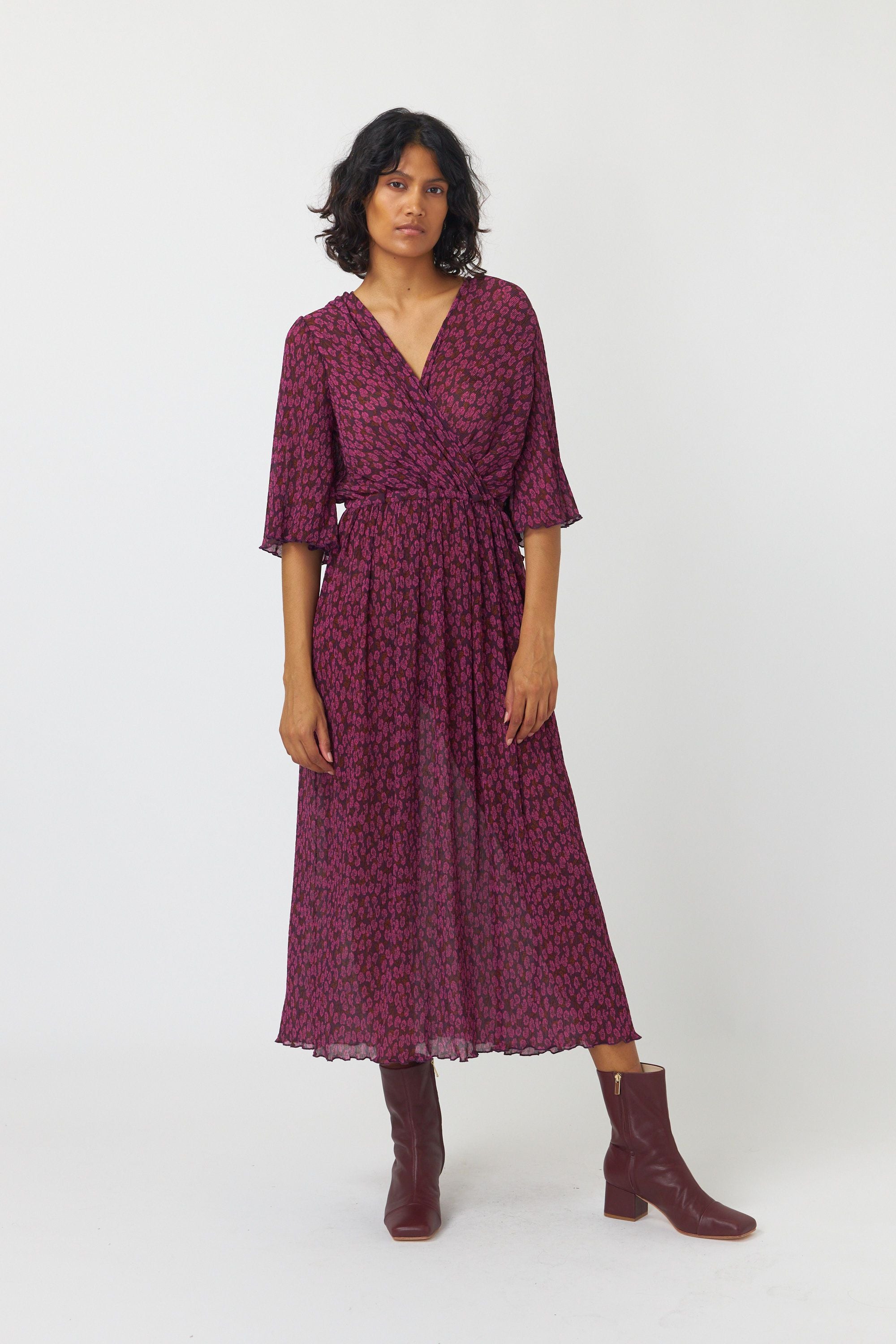 Sylvester Blooming Dress - Berry
