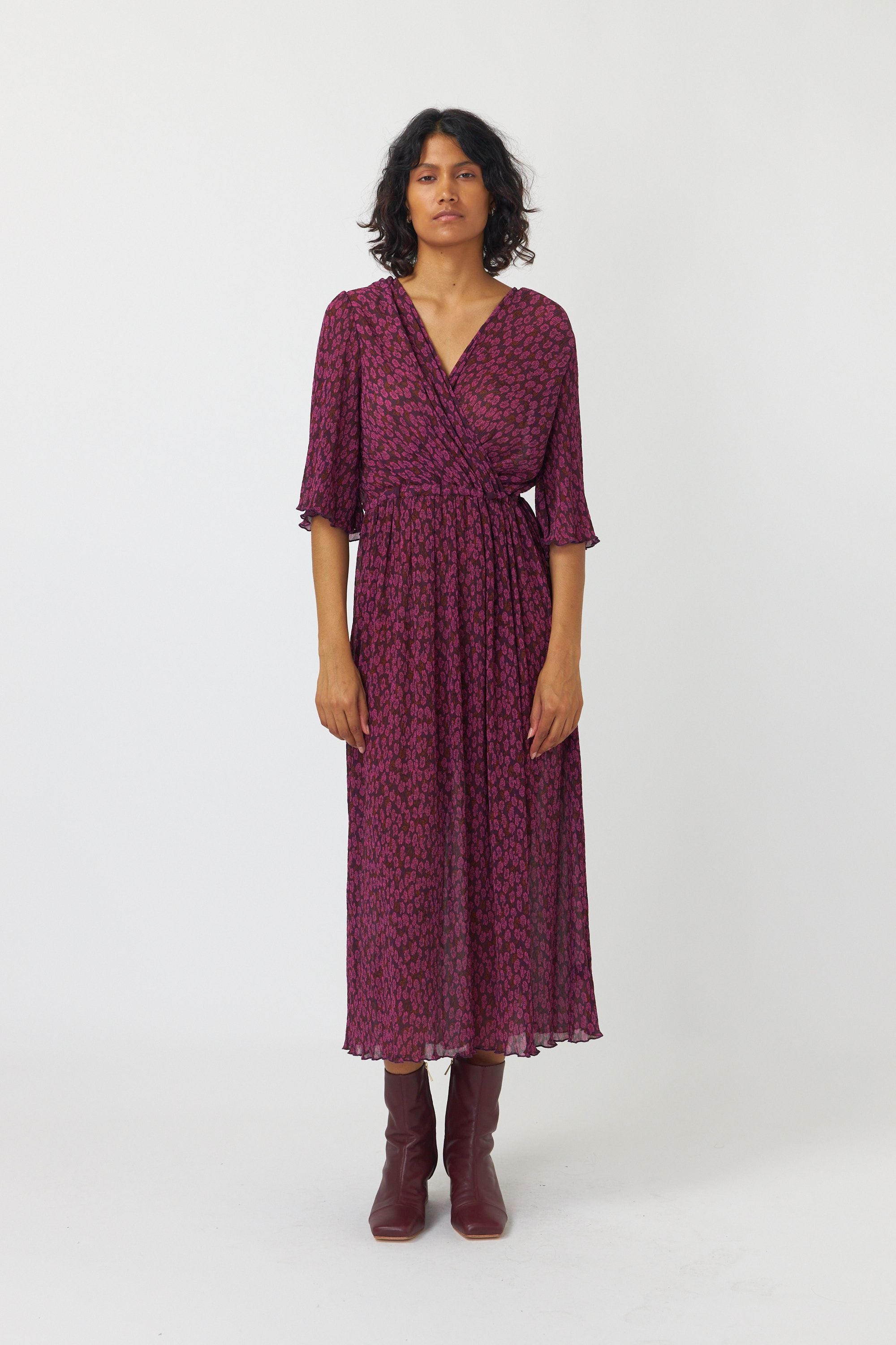 Sylvester Blooming Dress - Berry