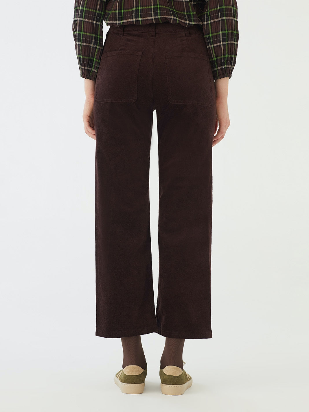Nice Thing Velvet pants - Brown