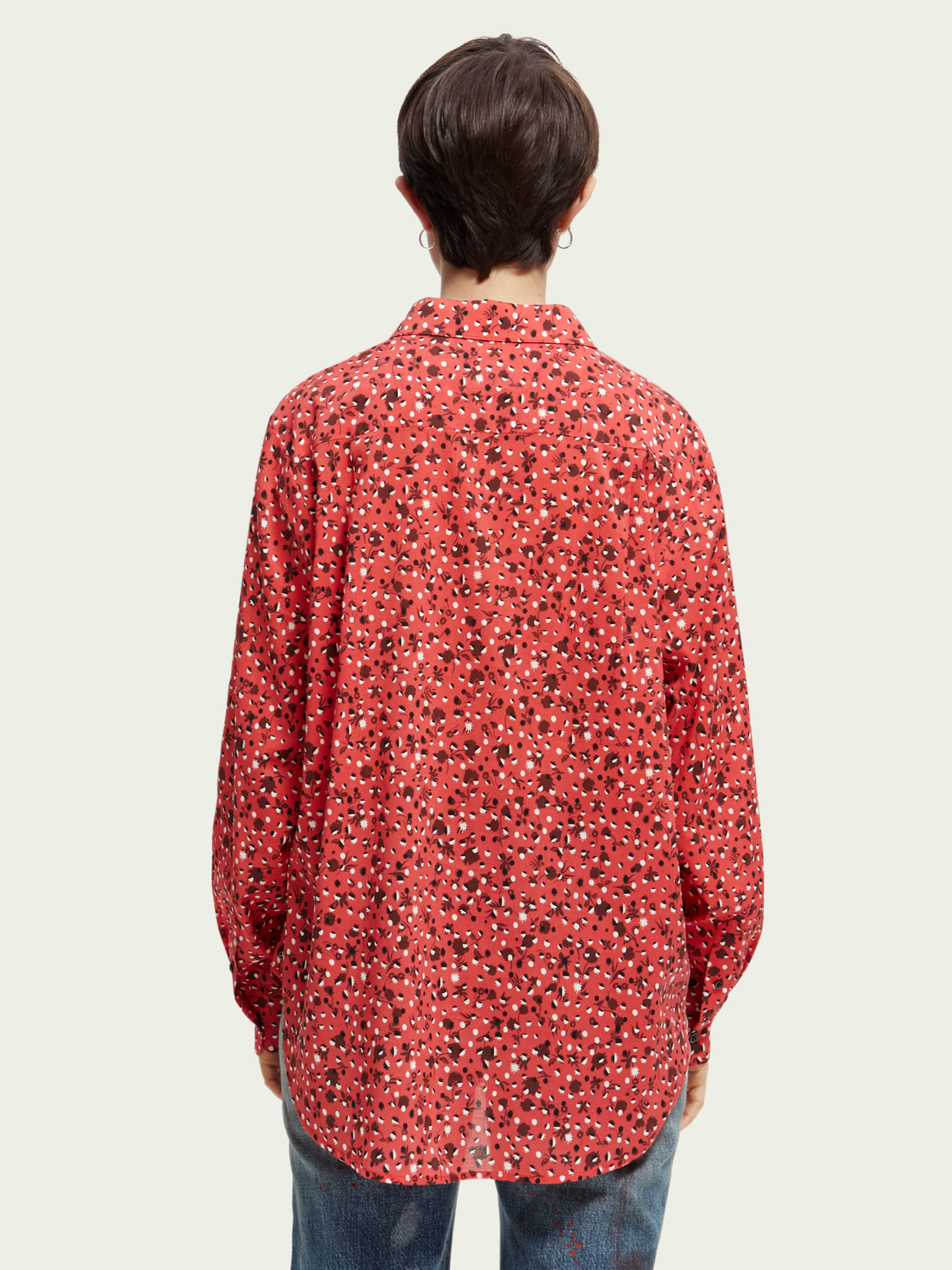 Scotch & Soda Relaxed fit shirt - Floral Scarlet